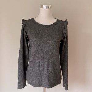 Benedetta B. Italy Merino Wool/Cashmere Gray Sweater Size L
